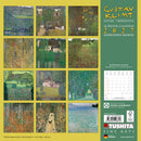 Gustav Klimt: Nature - Jaarkalender 2027 – achterkant met overzicht van alle afbeeldingen, 30 × 30 cm