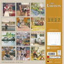 Carl Larsson - Jaarkalender 2027 – achterkant met overzicht van alle afbeeldingen, 30 × 30 cm