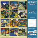 Kandinsky: Figuratives - Jaarkalender 2027 – achterkant met overzicht van alle afbeeldingen, 30 × 30 cm