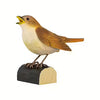 Nachtegaal - Houten vogel beeldje