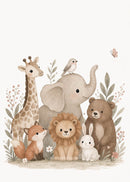 Dierenvrienden poster - Kinderkamer - Catch Utrecht