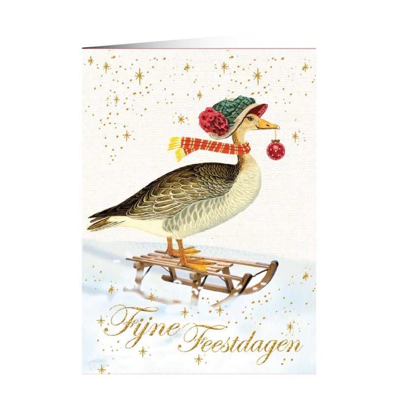 Eend op slee - Fijne Feestdagen - Catch Utrecht