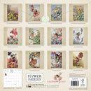 Flower Fairies - Jaarkalender 2027 – achterkant met overzicht van alle afbeeldingen