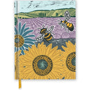 Heiss: Sunflower Fields - Notebook (A4, Blanco Papier) - Catch Utrecht