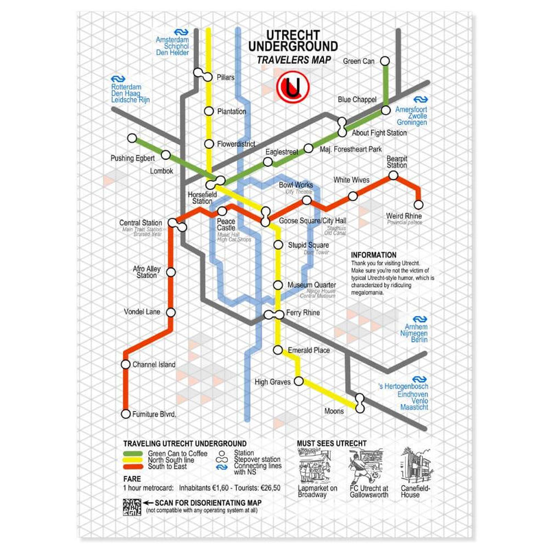 Metrokaart Utrecht - Kaart - Catch Utrecht