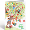 Verjaardagskaart met een kinderfeestje van Reddish Design