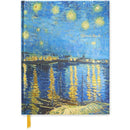 Van Gogh: Starry Night Over The Rhone - Notebook (A4, Blanco Papier) - Catch Utrecht