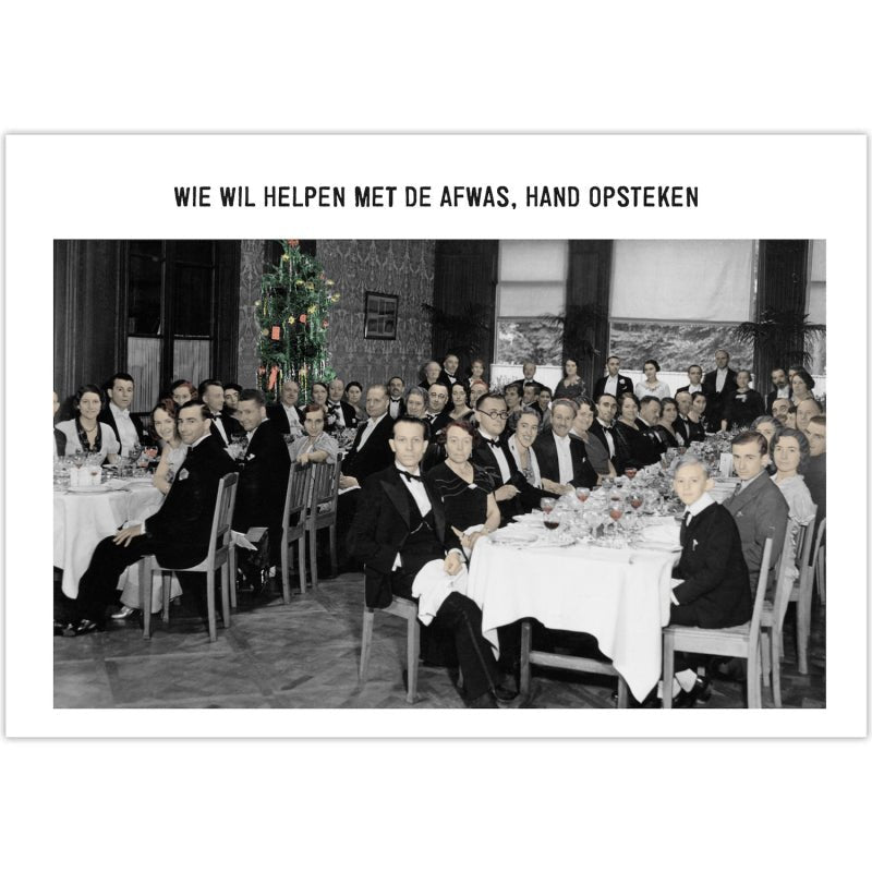 Wie wil helpen met de afwas, hand opsteken - Catch Utrecht