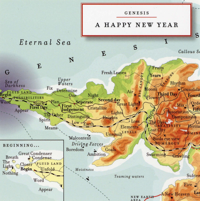 A happy new year (Engelstalig), Bijbels Continent (los of als set) - Catch Utrecht