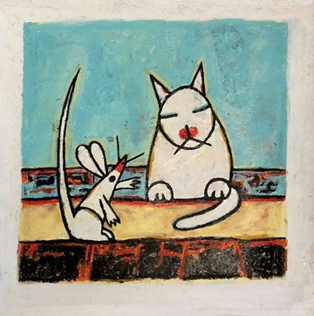 About presence and contact... (op canvas) - Catch Utrecht