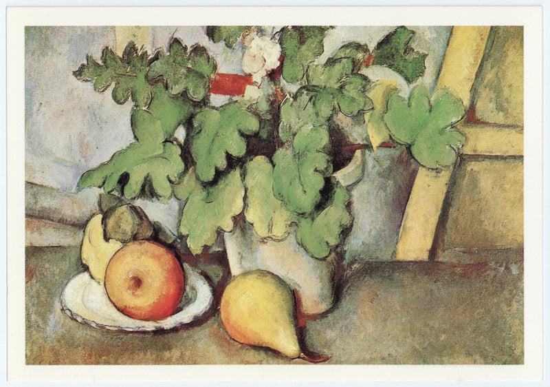 Bord met fruit en terracotta vaas - Paul Cezanne postkaart - Catch Utrecht