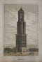Domtoren, Utrecht - Originele kleuren steendruk uit 1860 - Catch Utrecht