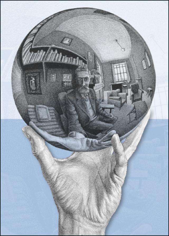 Hand met spiegelende bol, M.C. Escher - Catch Utrecht