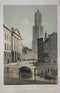 Het Stadhuis, Utrecht - Originele kleuren steendruk uit 1860 - Catch Utrecht