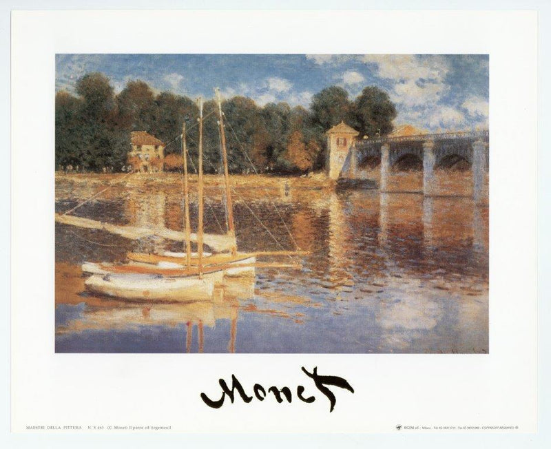 Il Ponte ad Argenteuil (mini poster) - Catch Utrecht