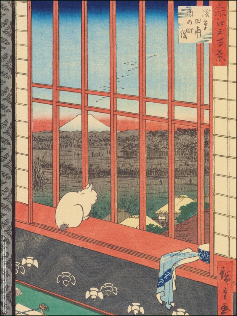 Japanese Woodblock prints, Asakuse ricefields, Chester Beatty - Catch Utrecht