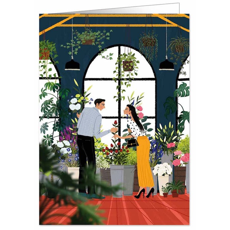 Man en vrouw in bloemenkraam - Catch Utrecht