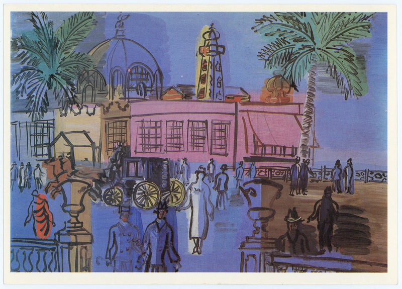 Pier en promenade bij Nice - Raoul Dufy postkaart - Catch Utrecht