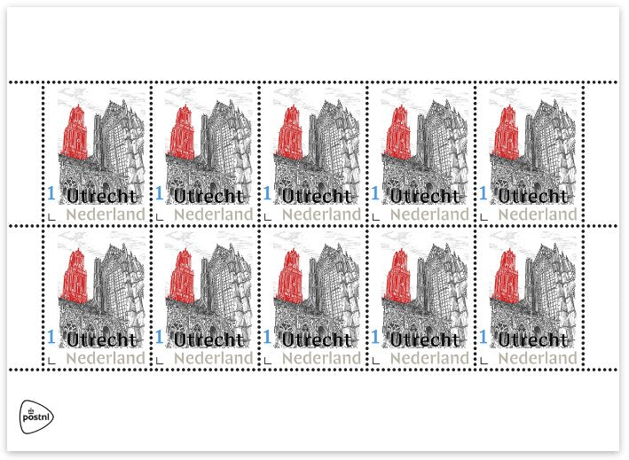 Postzegel Utrecht - Nederland - Catch Utrecht
