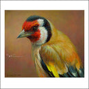 Kunstkaart met een putter of distelvink van Erik van Ommen