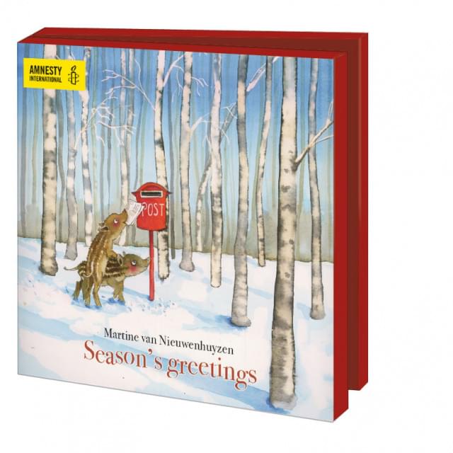 Season's greetings, Martine van Nieuwenhuyzen, Amnesty International (incl. sluitstickers) - Catch Utrecht