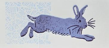 Sneeuwhaas, handgedrukte winterkaart - Catch Utrecht