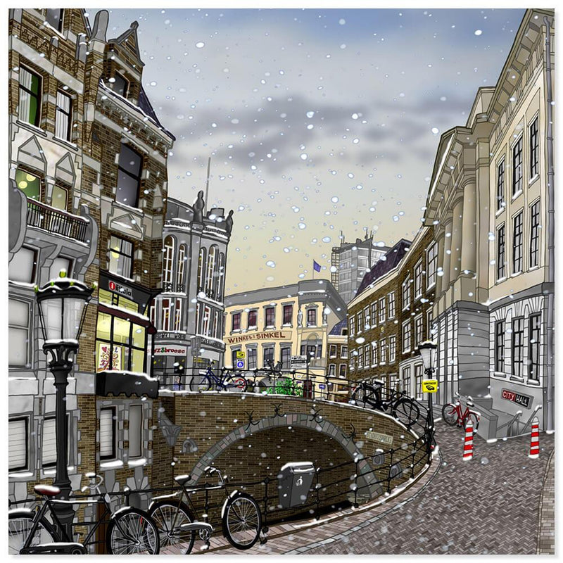 Stadhuisbrug, Utrecht in de winter - Catch Utrecht