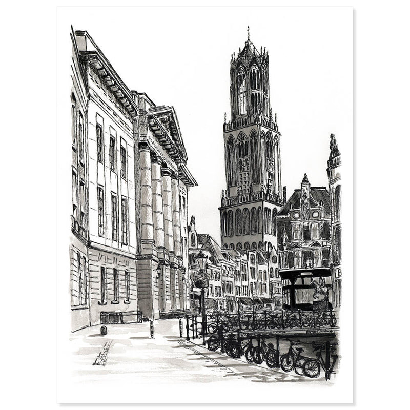 Stadhuisbrug, zwart/wit Utrecht - Catch Utrecht