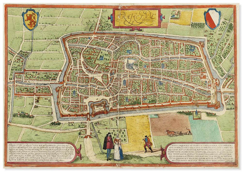 Stadsplattegrond Utrecht, Braun Hogenberg - Catch Utrecht