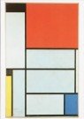 Tableau I - Piet Mondriaan postkaart - Catch Utrecht