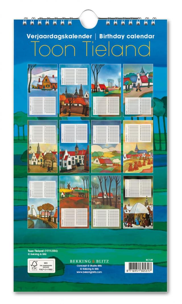 Toon Tieland, verjaardagskalender - Catch Utrecht