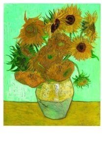Twaalf zonnebloemen in een vaas - Vincent van Gogh postkaart - Catch Utrecht