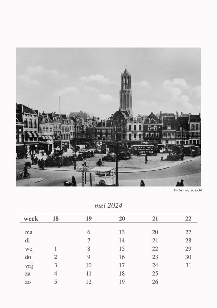 Utrecht van Toen jaarkalender 2024 - Catch Utrecht