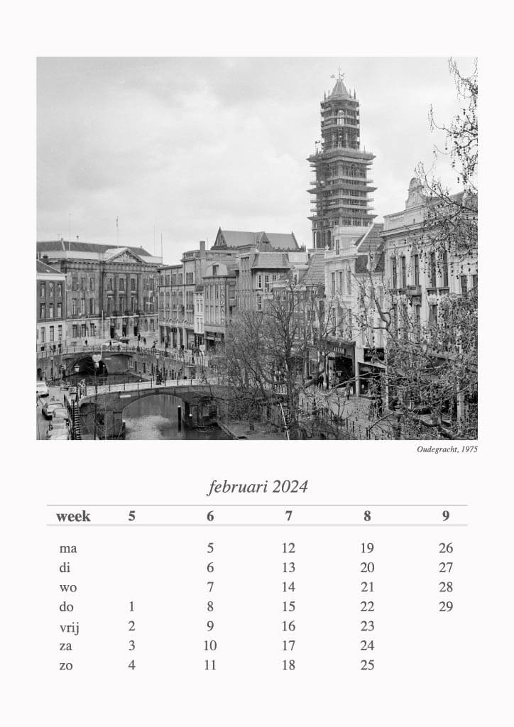 Utrecht van Toen jaarkalender 2024 - Catch Utrecht