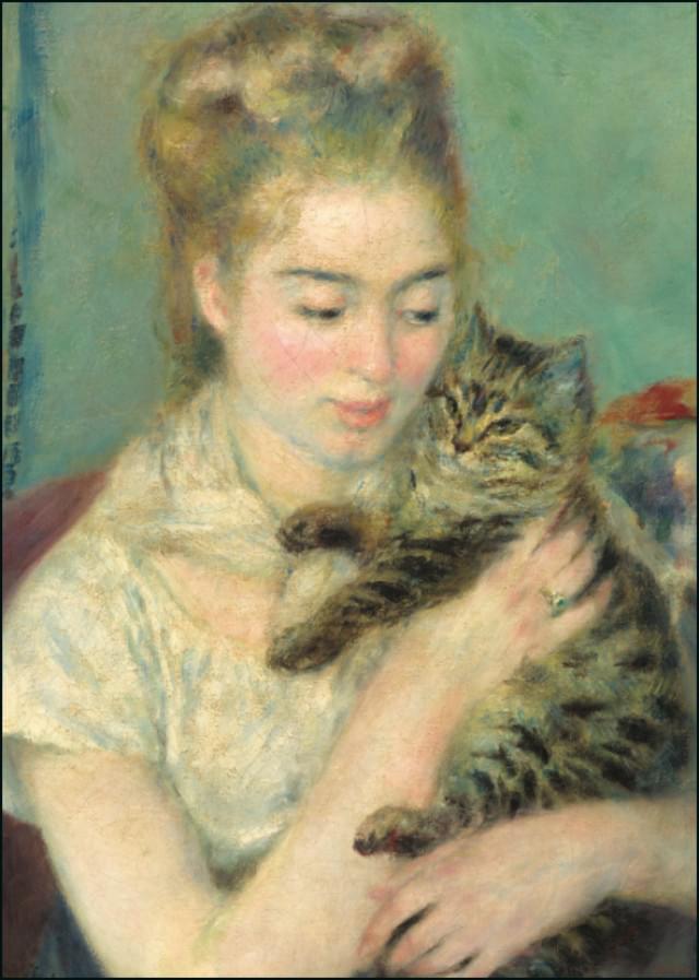 Vrouw met Kat, Auguste Renoir - Catch Utrecht