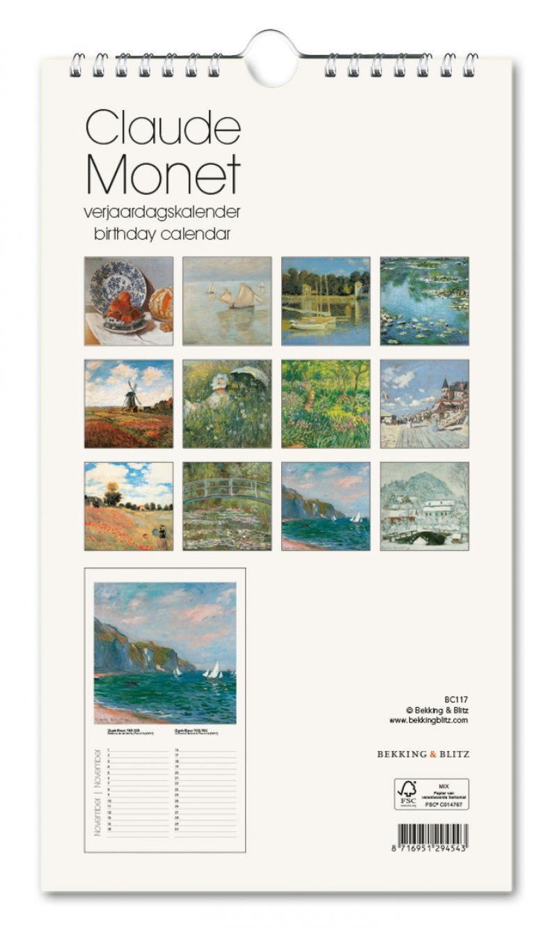 Waterlelies, Claude Monet, verjaardagskalender - Catch Utrecht